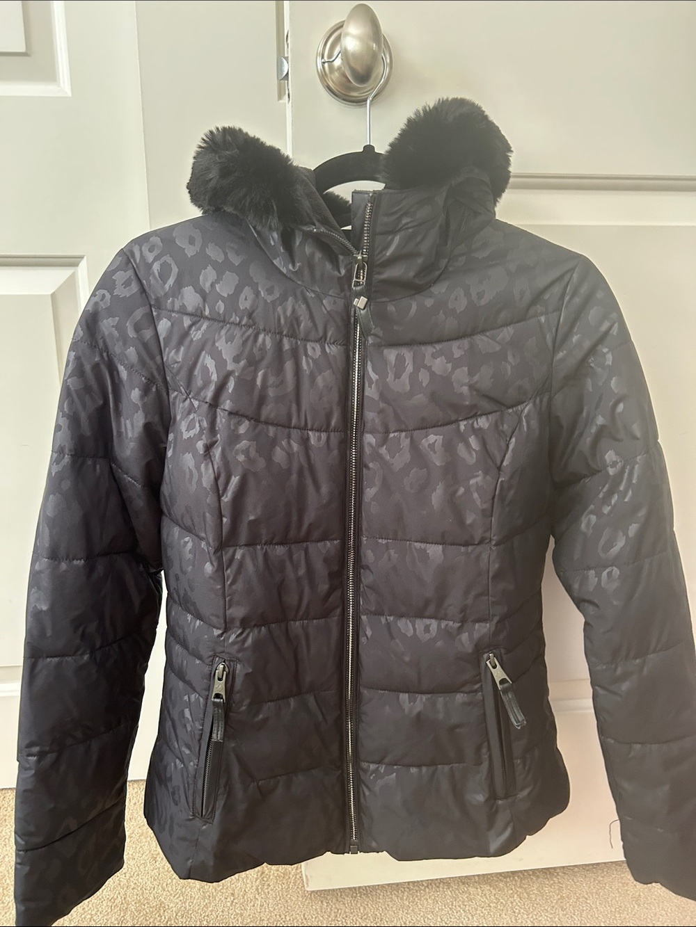 Obermeyer Black Jacket with Gold Logo